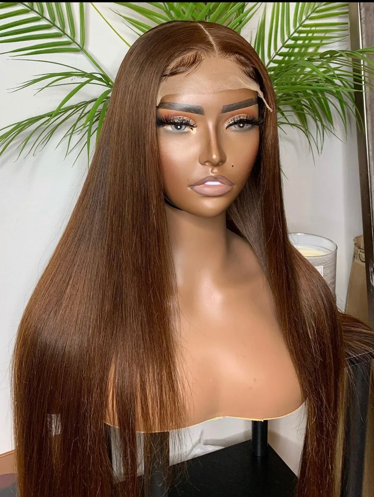 Straight Cocoa Brown #4
