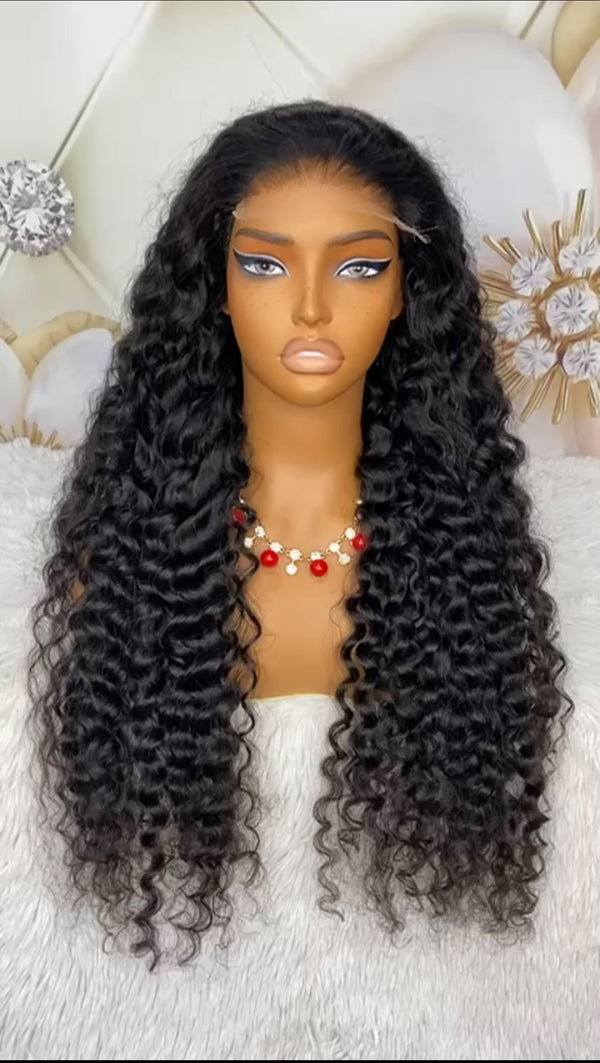 13x6 HD wig M hairline Exotic curly 250% density